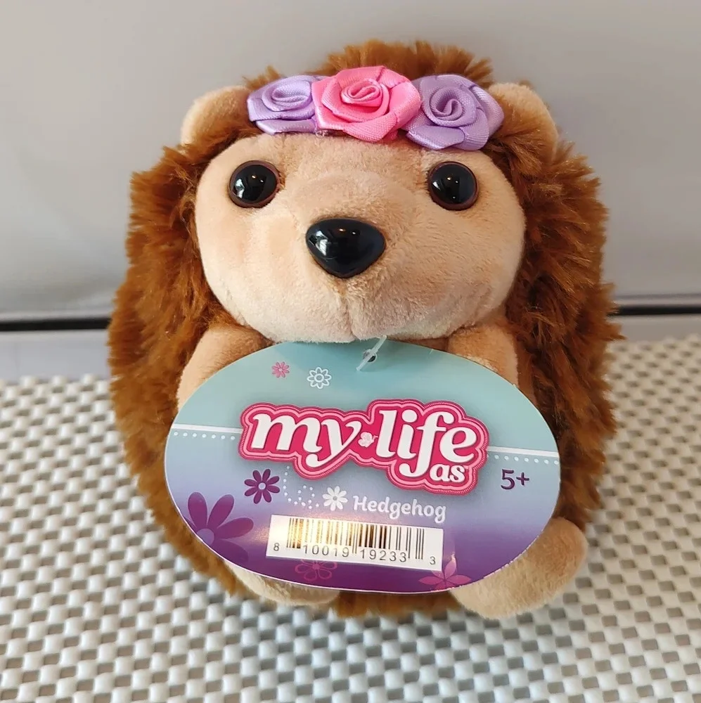 My Life As Brown Plush Pet Hedgehog for 18in Dolls Approximately 5